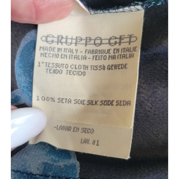 RARE Emanuel Ungaro Paris Gruppo GFT 100% Silk Chiffon Wrap Evening Jacket Sz 40 - Picture 9 of 14